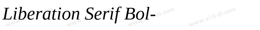 Liberation Serif Bol字体转换